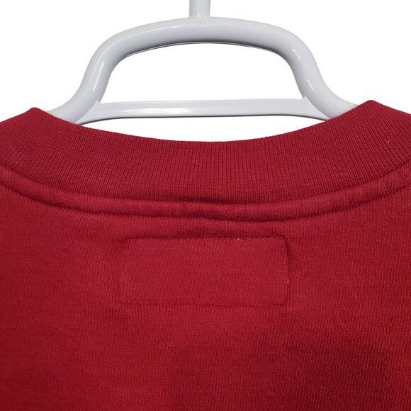 LL Bean X Russell Athletic XL Sweatshirt Henley Button Vintage Pullover Maroon - Picture 9 of 12